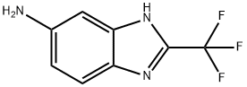5-アミノ-2-(トリフルオロメチル)ベンズイミダゾール 化学構造式