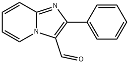 2-フェニルイミダゾ[1,2-A]ピリジン-3-カルブアルデヒド 化学構造式
