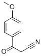 4-メトキシベンゾイルアセトニトリル 化学構造式