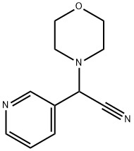 morpholin-4-yl(pyridin-3-yl)acetonitrile Struktur