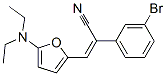 Benzeneacetonitrile,  3-bromo--alpha--[[5-(diethylamino)-2-furanyl]methylene]- Struktur