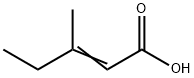 3-甲基-2-戊烯酸, 3675-21-6, 结构式