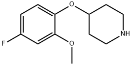 4-(4-FLUORO-2-METHOXYPHENOXY)PIPERIDINE Struktur