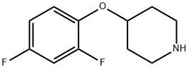 4-(2,4-ジフルオロフェノキシ)ピペリジン 化学構造式