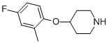 4-(4-FLUORO-2-METHYLPHENOXY)PIPERIDINE Struktur