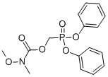 (N-メトキシ-N-メチルカルバモイルメチル)ホスホン酸ジフェニル 化学構造式