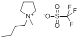 1-ブチル-1-メチルピロリジニウムトリフルオロメチルスルホナート 化学構造式