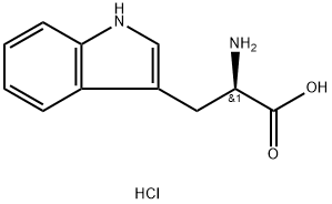 D-(+)-トリプトファン塩酸塩 化学構造式