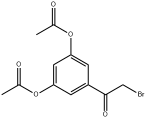 5-(2-bromoacetyl)-1,3-phenylene diacetate Structure