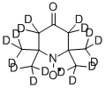 4‐オキソ‐2,2,6,6‐テトラメチルピペリジン‐D16‐1‐オキシル 化学構造式