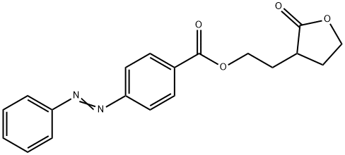 4-(Phenylazo)benzoic acid 2-(tetrahydro-2-oxofuran-3-yl)ethyl ester Structure