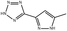 2H-Tetrazole,  5-(5-methyl-1H-pyrazol-3-yl)- Structure