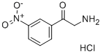 3-ニトロフェナシルアミン塩酸塩 化学構造式