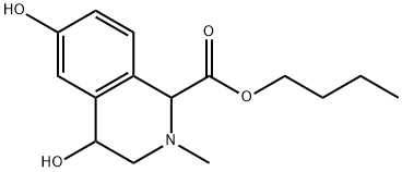 1,2,3,4-Tetrahydro-4,6-dihydroxy-2-methyl-1-isoquinolinecarboxylic acid butyl ester Structure
