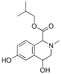 1,2,3,4-Tetrahydro-4,6-dihydroxy-2-methyl-1-isoquinolinecarboxylic acid 2-methylpropyl ester Structure