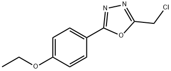 2-(CHLOROMETHYL)-5-(4-ETHOXYPHENYL)-1,3,4-OXADIAZOLE Structure