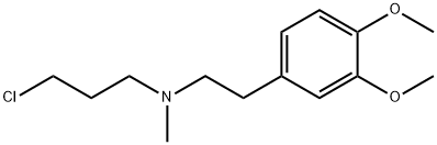 3,4-ジメトキシ-N-メチル-N-(3-クロロプロピル)ベンゼンエタンアミン 化学構造式
