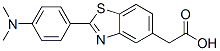 2-[4-(Dimethylamino)phenyl]-5-benzothiazoleacetic acid Structure