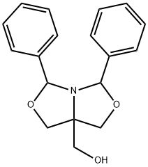 1H,3H,5H-Oxazolo(3,4-c)oxazole, 3,5-diphenyl-7a-hydroxymethyl- Struktur