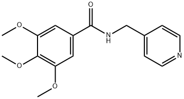 N-(4-Pyridylmethyl)-3,4,5-trimethoxybenzamide Structure