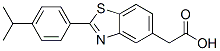 2-(4-Isopropylphenyl)-5-benzothiazoleacetic acid Struktur