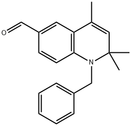 1-benzyl-2,2,4-trimethyl-1,2-dihydroquinoline-6-carbaldehyde Struktur