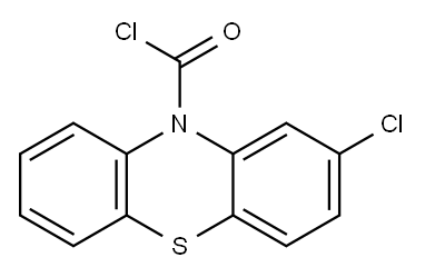 2-chloro-10H-phenothiazine-10-carbonyl chloride Struktur