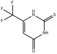 2-メルカプト-6-(トリフルオロメチル)-4-ピリミジノール 化学構造式