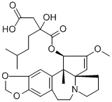 (2R)-2-ヒドロキシ-2-(メトキシカルボニル)メチル-5-メチルヘキサン酸(1S,3aR)-1,5,6,8,9,14bβ-ヘキサヒドロ-2-メトキシ-4H-シクロペンタ[a][1,3]ジオキソロ[4,5-h]ピロロ[2,1-b][3]ベンゾアゼピン-1-イル