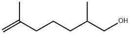 2,6-ジメチル-6-ヘプテン-1-オール 化学構造式
