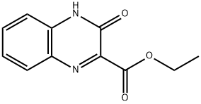 3-氧代-3,4-二氢-2-喹喔啉甲酸乙酯 结构式