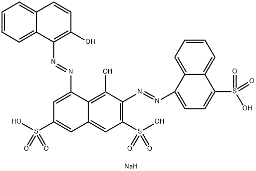 3682-47-1 4-ヒドロキシ-5-[(2-ヒドロキシ-1-ナフチル)アゾ]-3-[(4-スルホ-1-ナフチル)アゾ]-2,7-ナフタレンジスルホン酸三ナトリウム