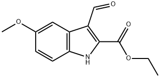 3-FORMYL-5-METHOXY-1H-INDOLE-2-CARBOXYLIC ACID ETHYL ESTER Structure