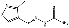 3-Methyl-4-isothiazolecarbaldehyde thiosemicarbazone Struktur
