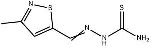 3-Methyl-5-isothiazolecarbaldehyde thiosemicarbazone 结构式