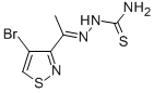 Methyl(4-bromo-3-isothiazolyl) ketone thiosemicarbazone 结构式