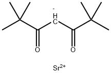 ビス(2,2,6,6-テトラメチル-3,5-ヘプタンジオナト)ストロンチウム一水和物 化学構造式