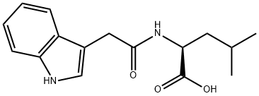 N-(3-吲哚乙酰基)-L-亮氨酸, 36838-63-8, 结构式