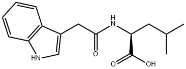 N-(3-Indolylacetyl)-L-leucine Structure