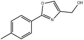 (2-(对-甲苯基)恶唑-4-基)甲醇 结构式