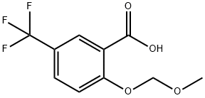 2-(methoxymethoxy)-5-(trifluoromethyl)benzoic acid Struktur