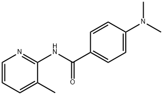 2-(p-(Dimethylamino)benzamido)-3-picoline 化学構造式