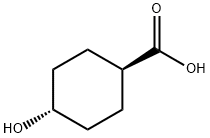 trans-4-ヒドロキシシクロヘキサンカルボン酸 化学構造式