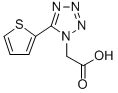 5-(2-Thienyl)-1H-tetrazole-1-acetic acid Structure