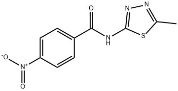 N-(5-METHYL-1,3,4-THIADIAZOL-2-YL)-4-NITROBENZAMIDE Struktur