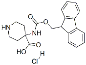 4-(FMOC-氨基)-4-哌啶甲酸盐酸盐, 368866-09-5, 结构式