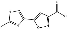 5-(2-METHYL-1,3-THIAZOL-4-YL)-3-ISOXAZOLECARBONYL CHLORIDE Struktur