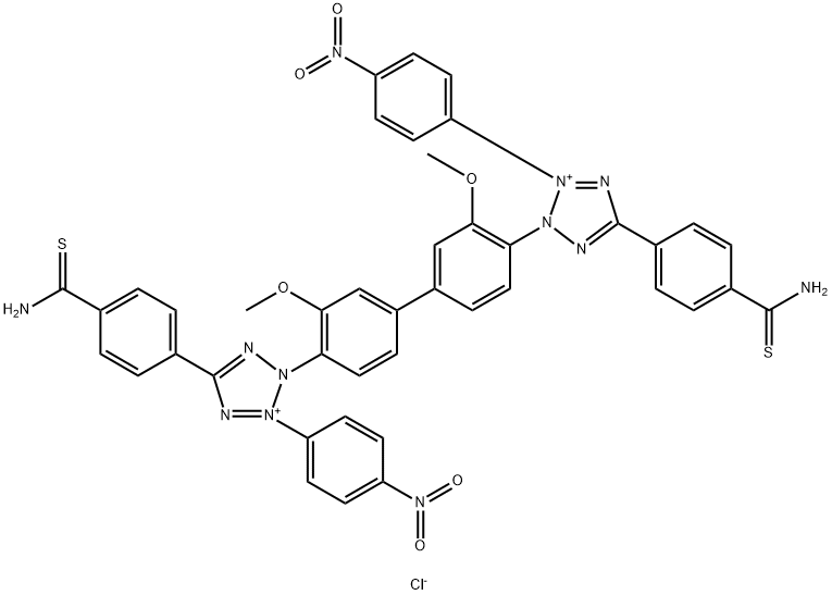 硫代氨基甲酰硝基蓝氯化四唑, 36889-43-7, 结构式