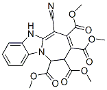 6-Cyano-9,10-dihydro-5H-azepino[1,2-a]benzimidazole-7,8,9,10-tetracarboxylic acid tetramethyl ester Structure