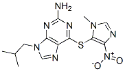 6-(3-methyl-5-nitro-imidazol-4-yl)sulfanyl-9-(2-methylpropyl)purin-2-a mine Structure